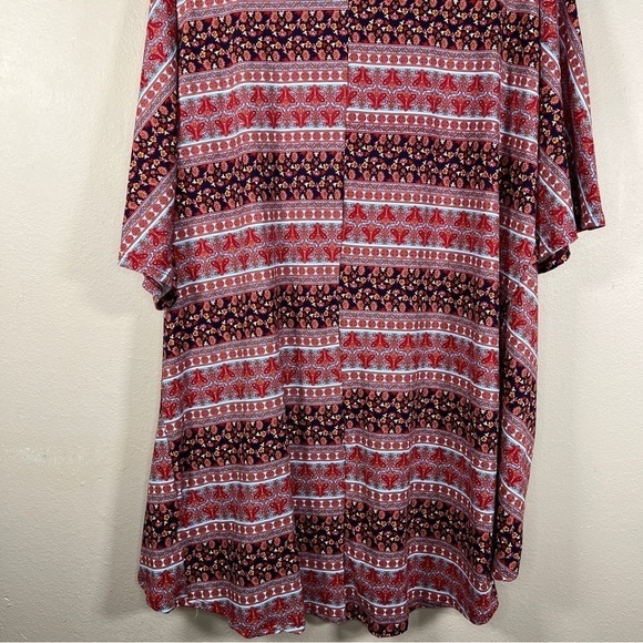 NEW 3x JOE BOXER RED FLORAL PAISLEY BOHO   STRETCH PLUS CASUAL SHRUG - Picture 6 of 11